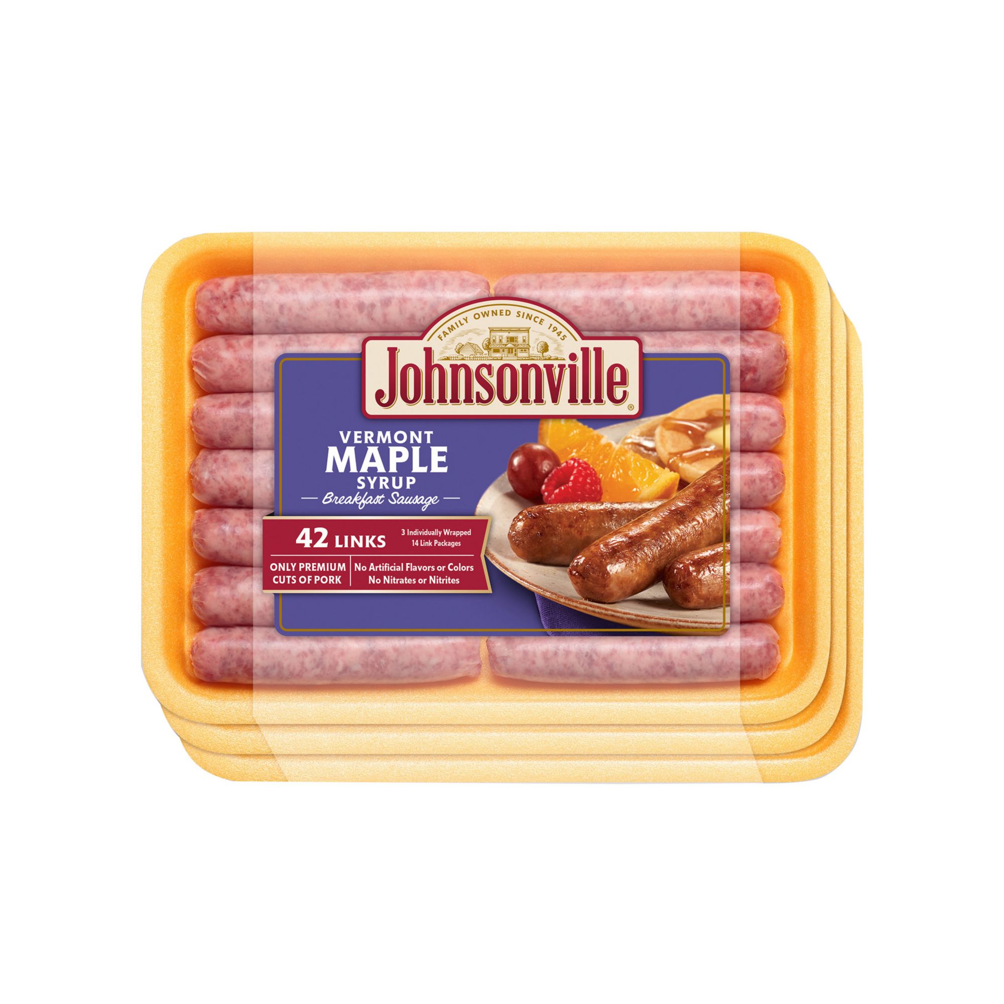 Johnsonville Vermont Maple Sausage Links,  14 ct./2.25 lbs.