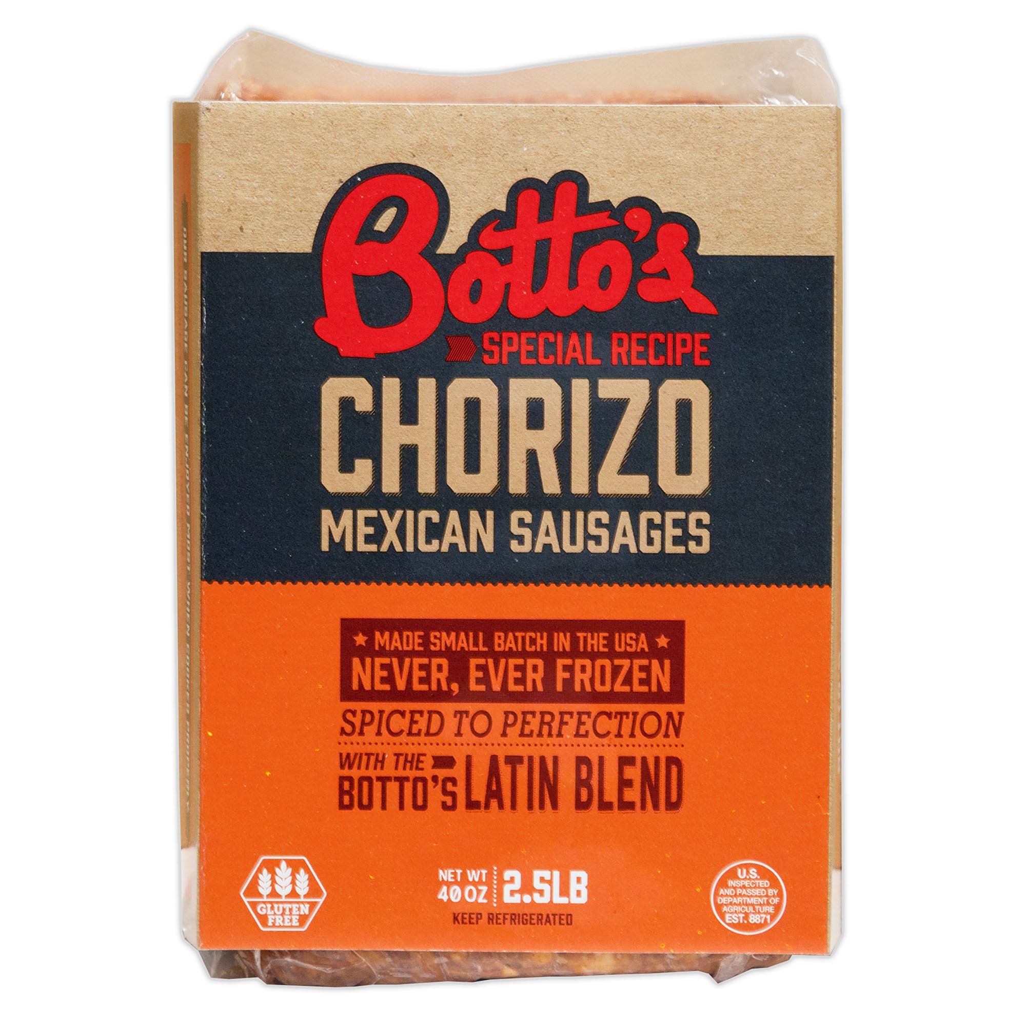 Botto's Chorizo Sausage,  2.5 lbs.