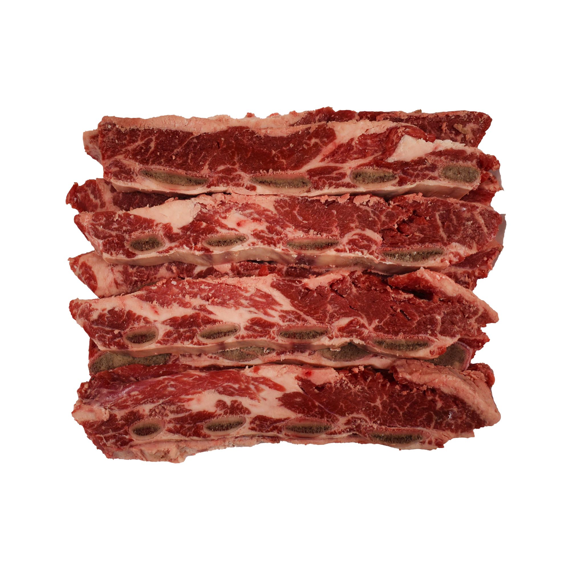 USDA Choice Flanken Style Beef Chuck Short Ribs,  2.75-3.5 lbs.