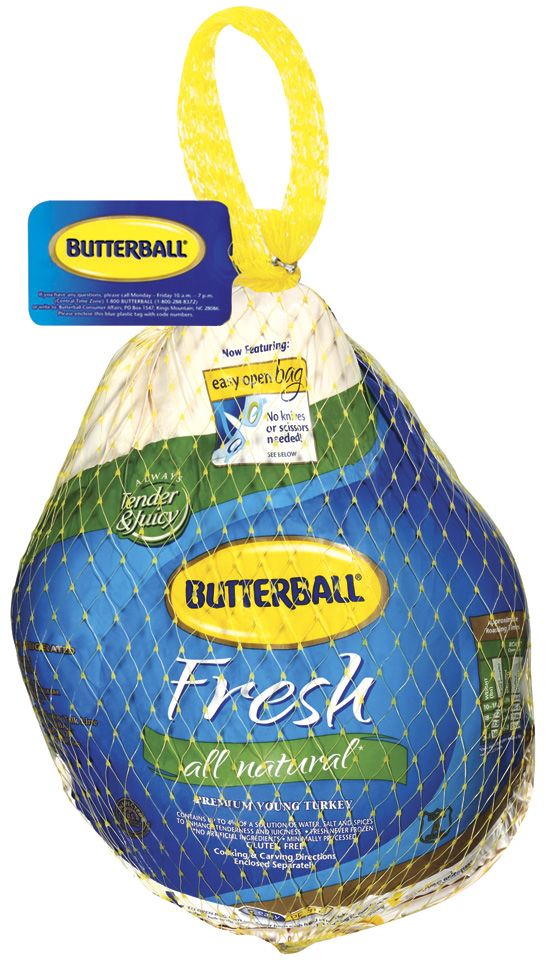Butterball Premium Whole Fresh All Natural Young Turkey, 16-24 lbs. (Limit Of 2)