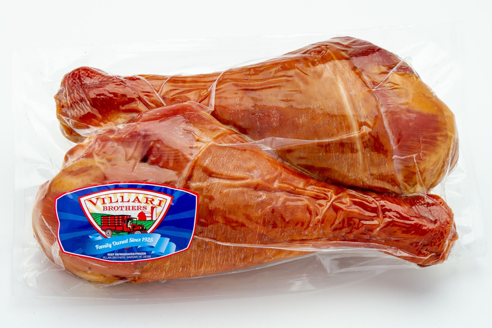 Villari Smoked Turkey Drums, Ready-to-Cook, 3-3.5 lbs.