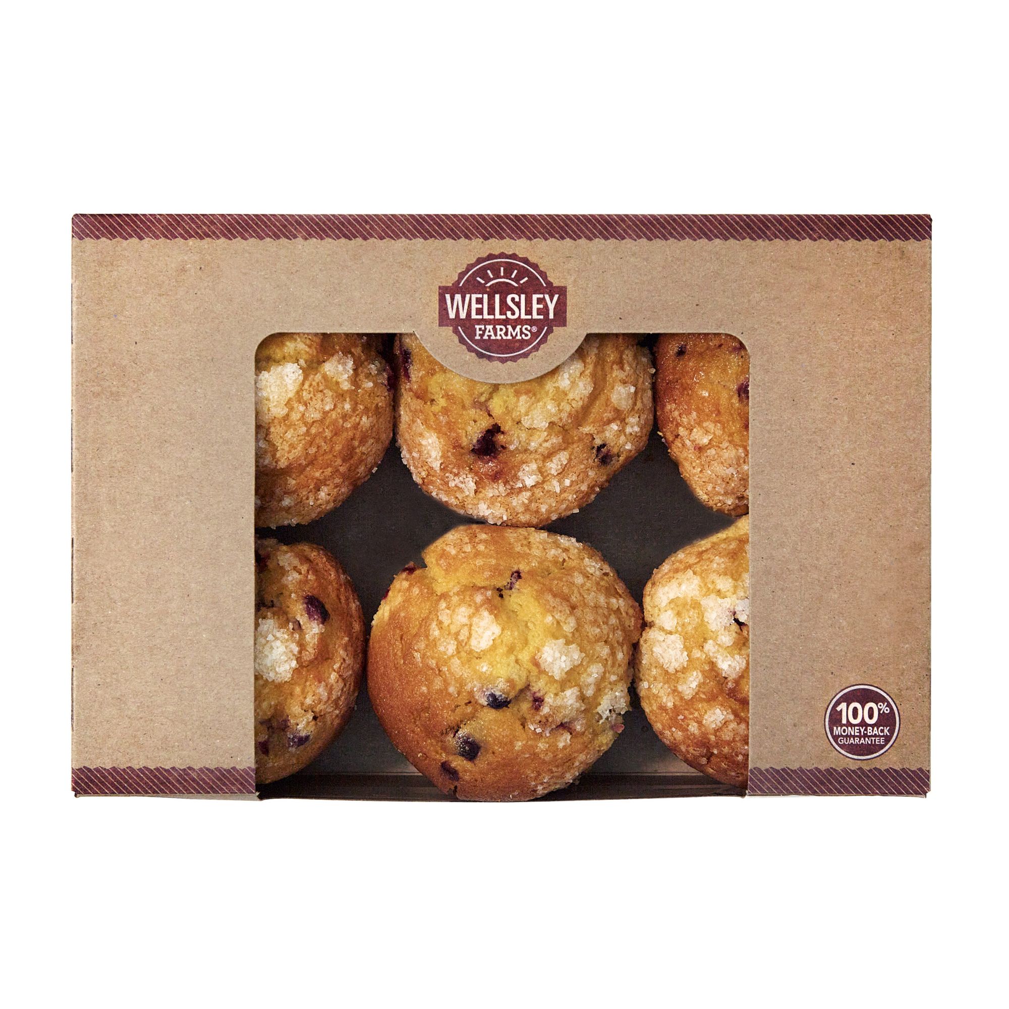 Wellsley Farms Cranberry Orange Muffins, 6 ct.
