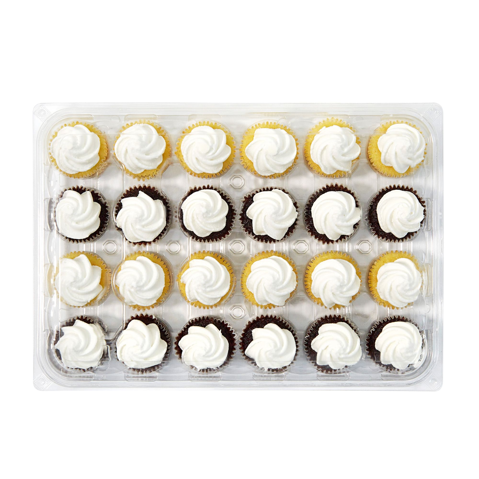 Wellsley Farms White Iced Mini Cupcakes, 24 ct.