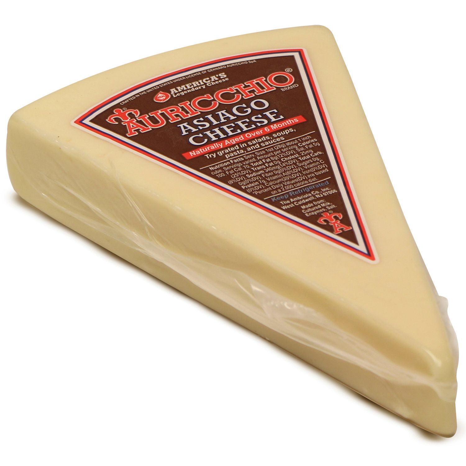 Auricchio Asiago Cheese, 1.1-2lbs.