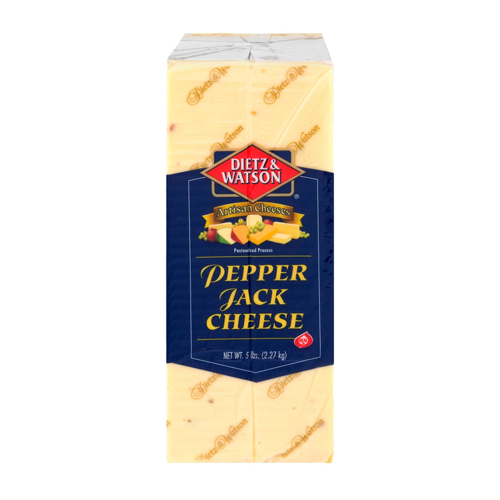 Hot Pepper Jack Cheese, 0.75-1.5 lb Standard Cut