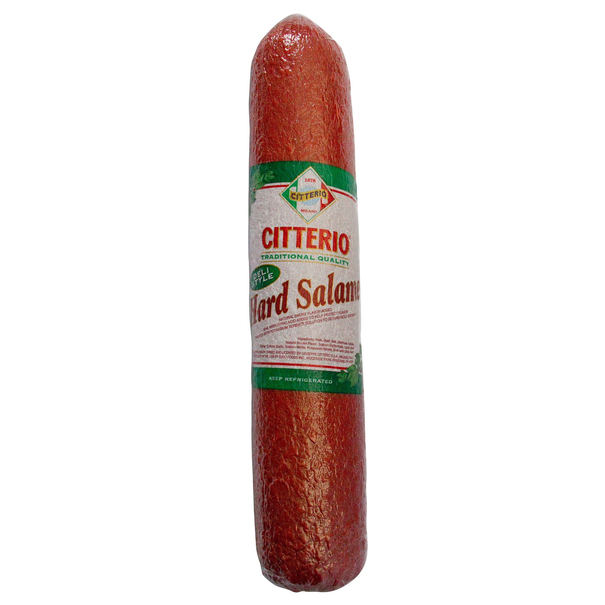 Citterio Hard Salami, 0.75-1.5 lb. Standard Cut