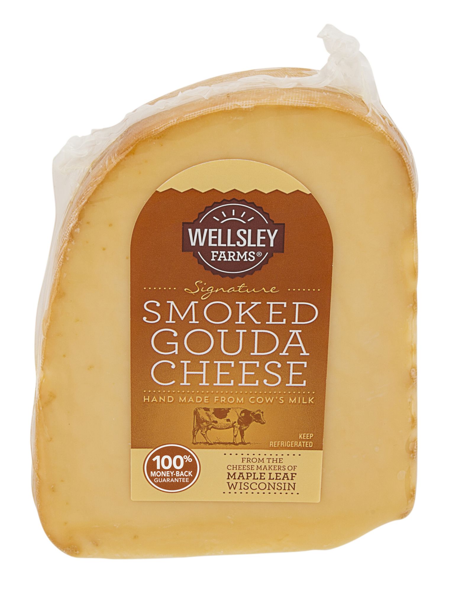 Wellsley Farms Signature Smoked Gouda Cheese, 0.70-1.5 lbs.