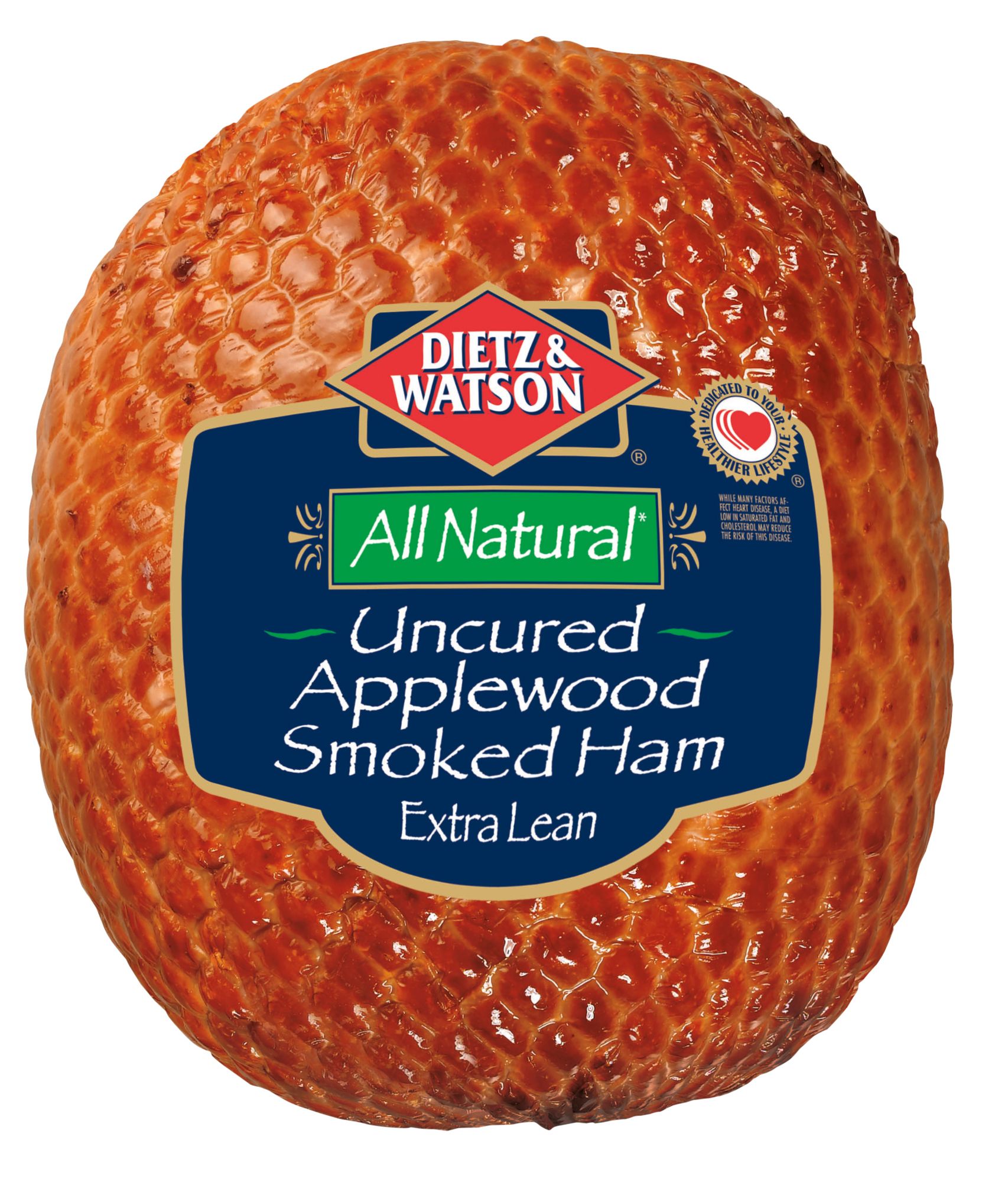 All-Natural Uncured Applewood Smoked Ham, 0.75-1.5 lb Standard Cut