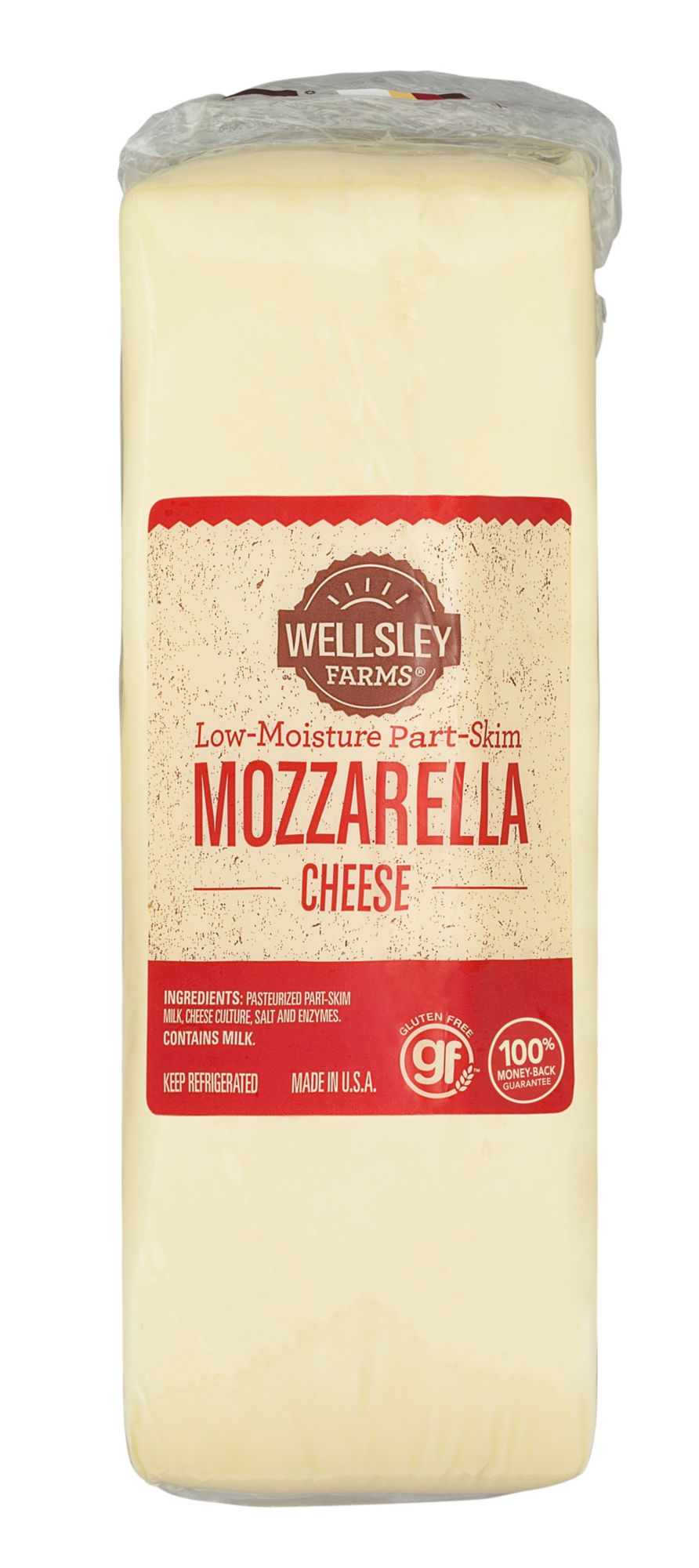 Mozzarella Cheese, 0.75-1.5 lbs. Standard Cut