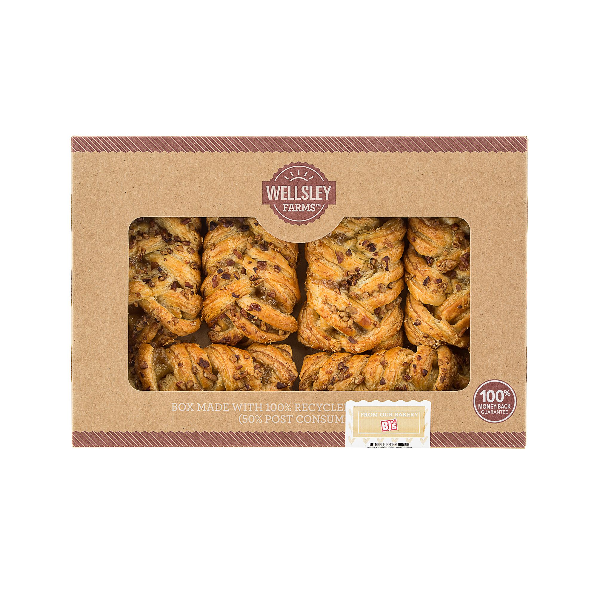 Wellsley Farms Maple Pecan Danish Box, 6 ct.