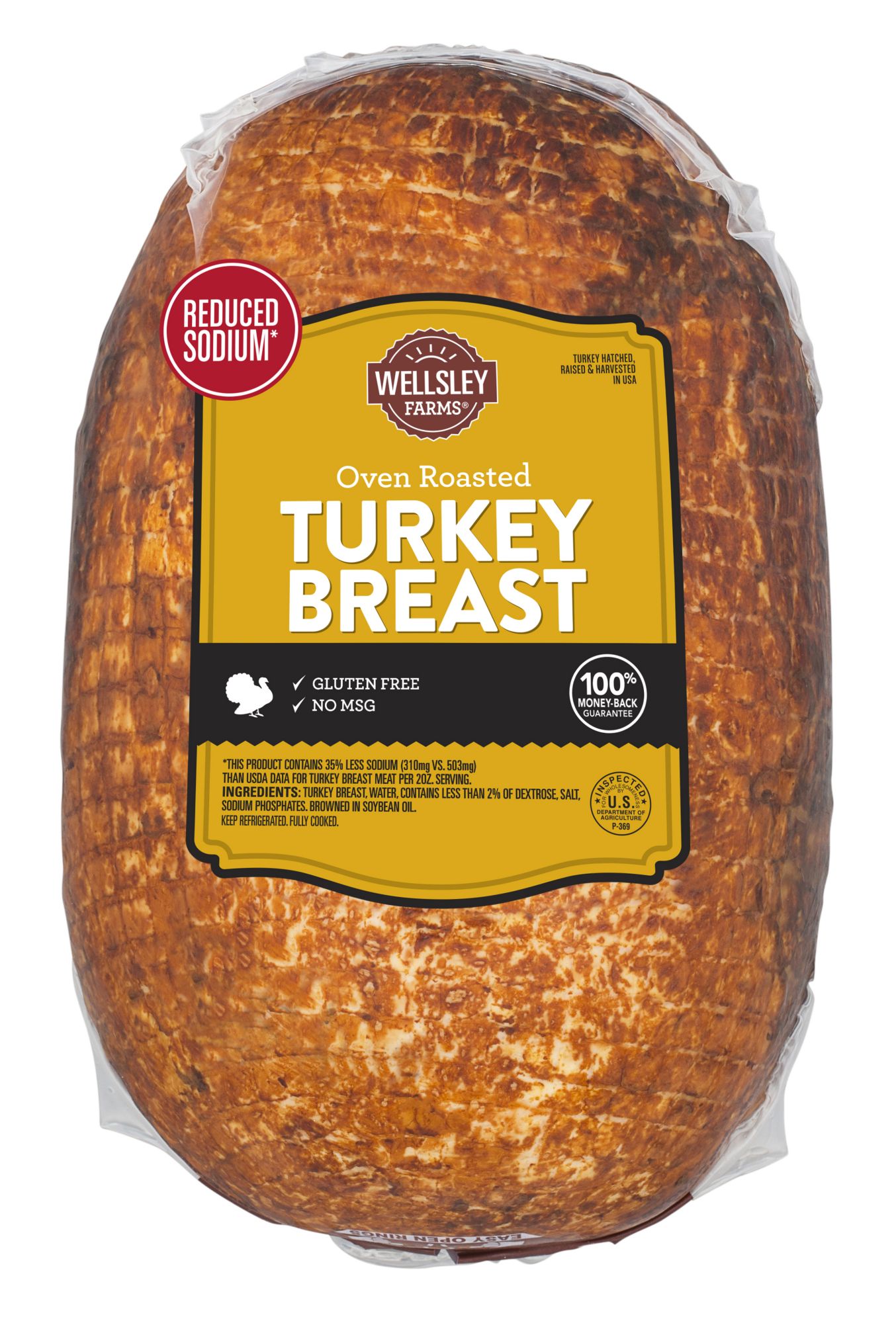 Oven-Roasted Reduced Sodium Turkey Breast, 0.75-1.5 lb Standard Cut