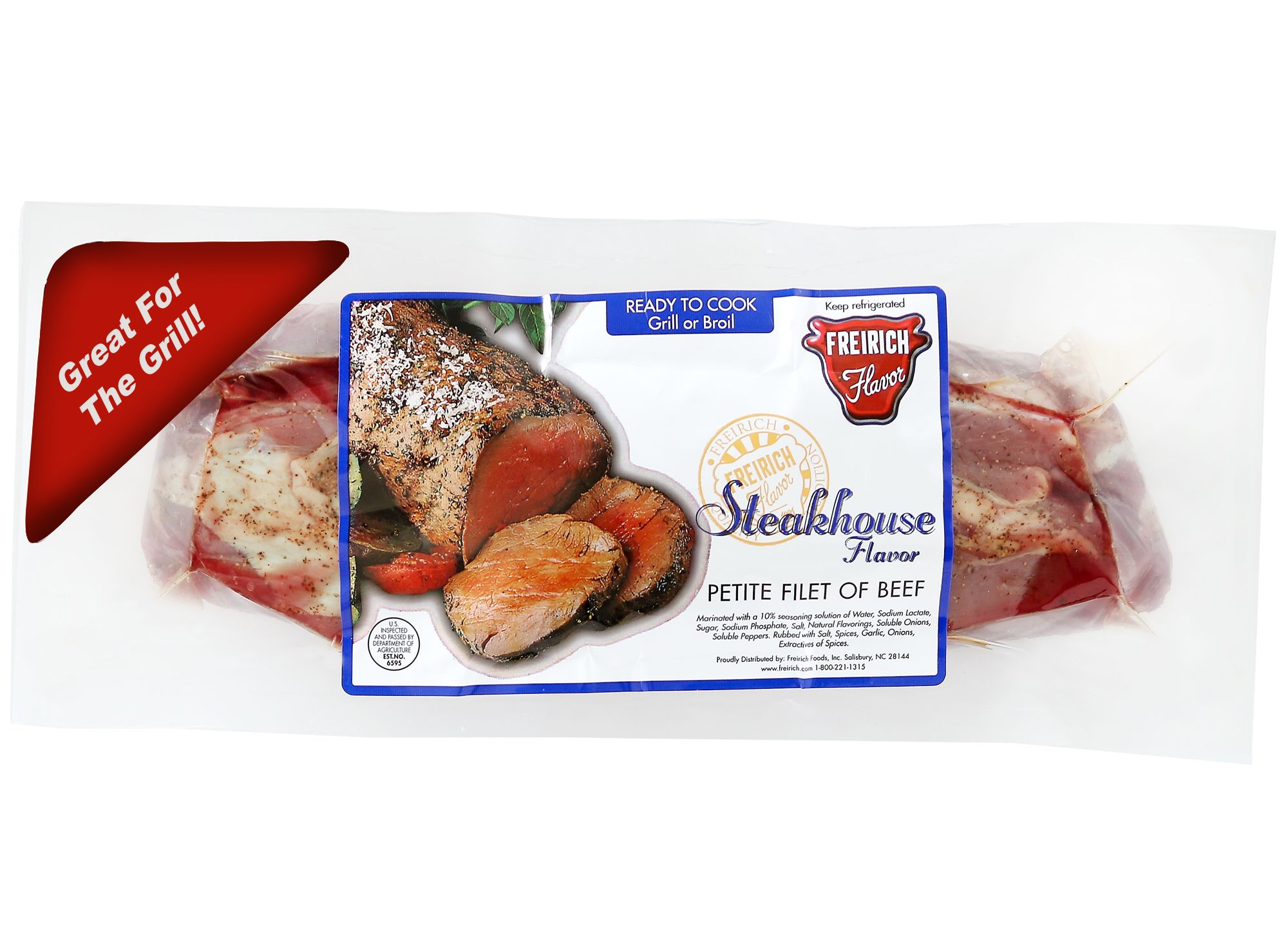 Freirich Steakhouse Seasoned Beef Petite Filet,  1.8-2.5 lb