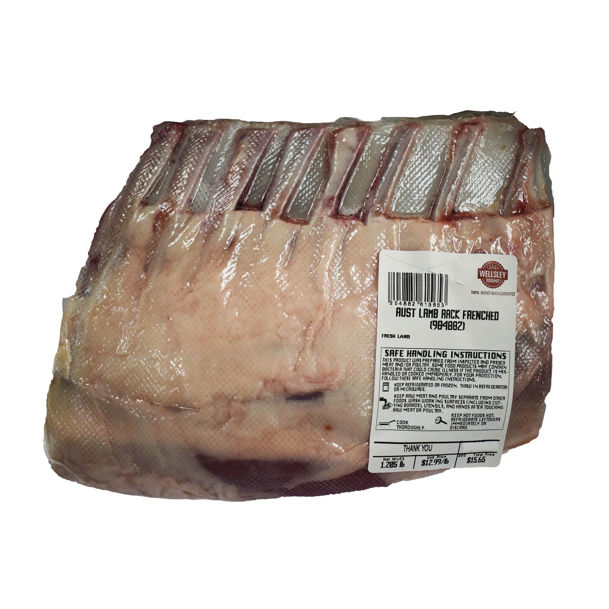 Australian Lamb Rib Rack Frenched, 1.25-2 lbs.