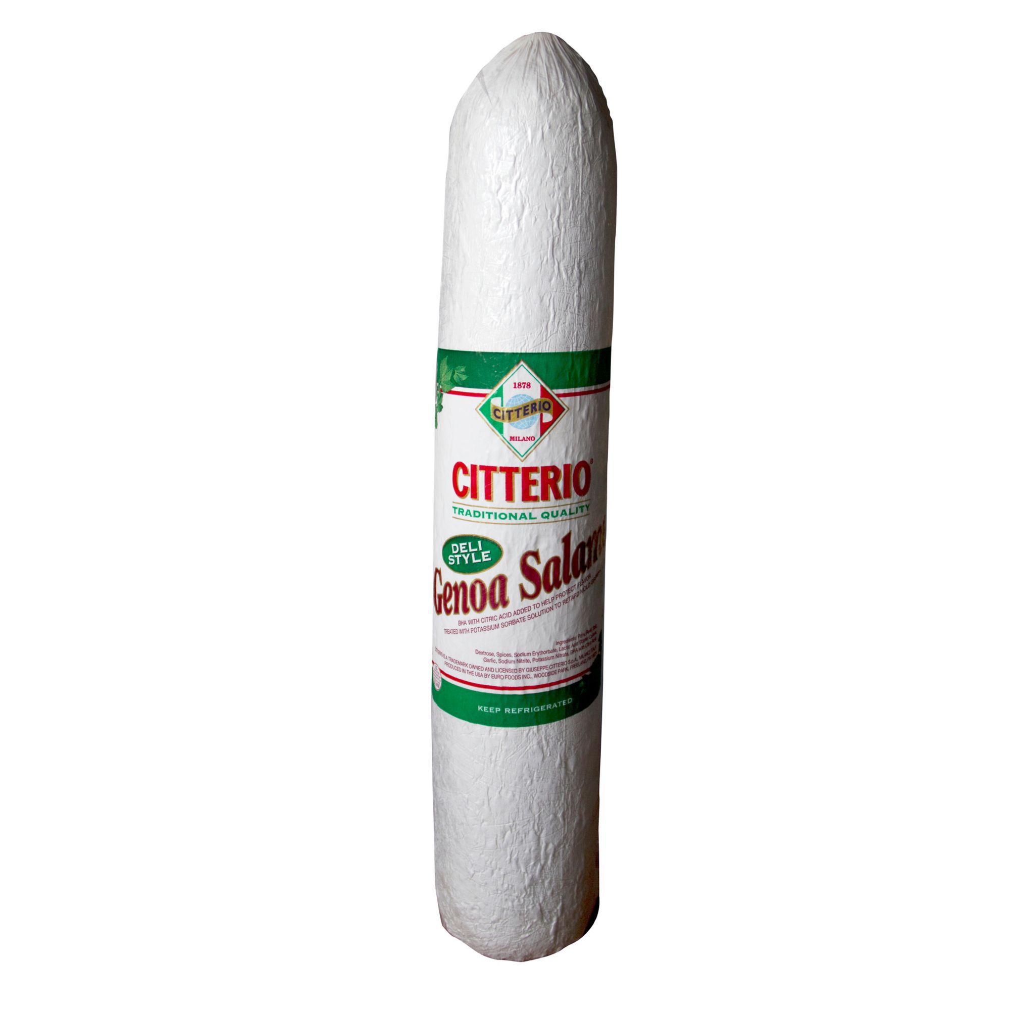 Citterio Genoa Salami, 0.75-1.5 lb Standard Cut, PS