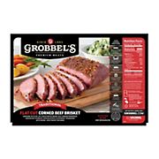 Grobbel's Flat Cut Corned Beef Brisket, 2-5 lbs.