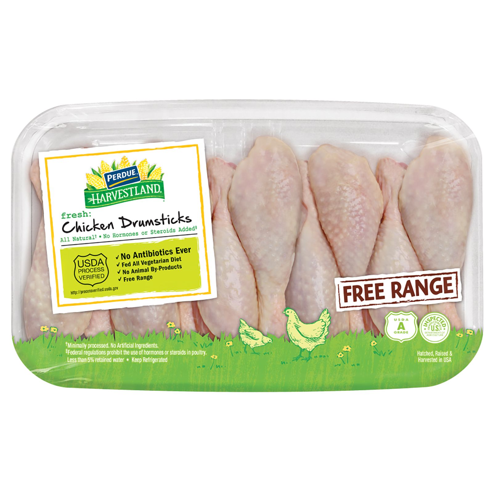 Perdue Harvestland Chicken Drumsticks,  2-4 lb