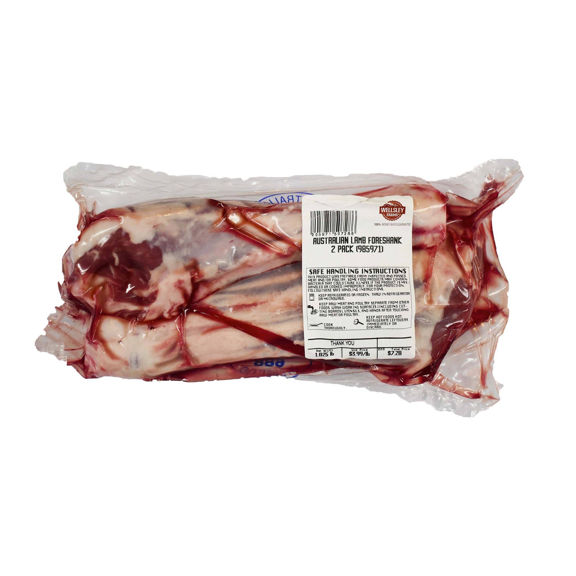 Australian Lamb Foreshank, 1.5-2.5 lbs.