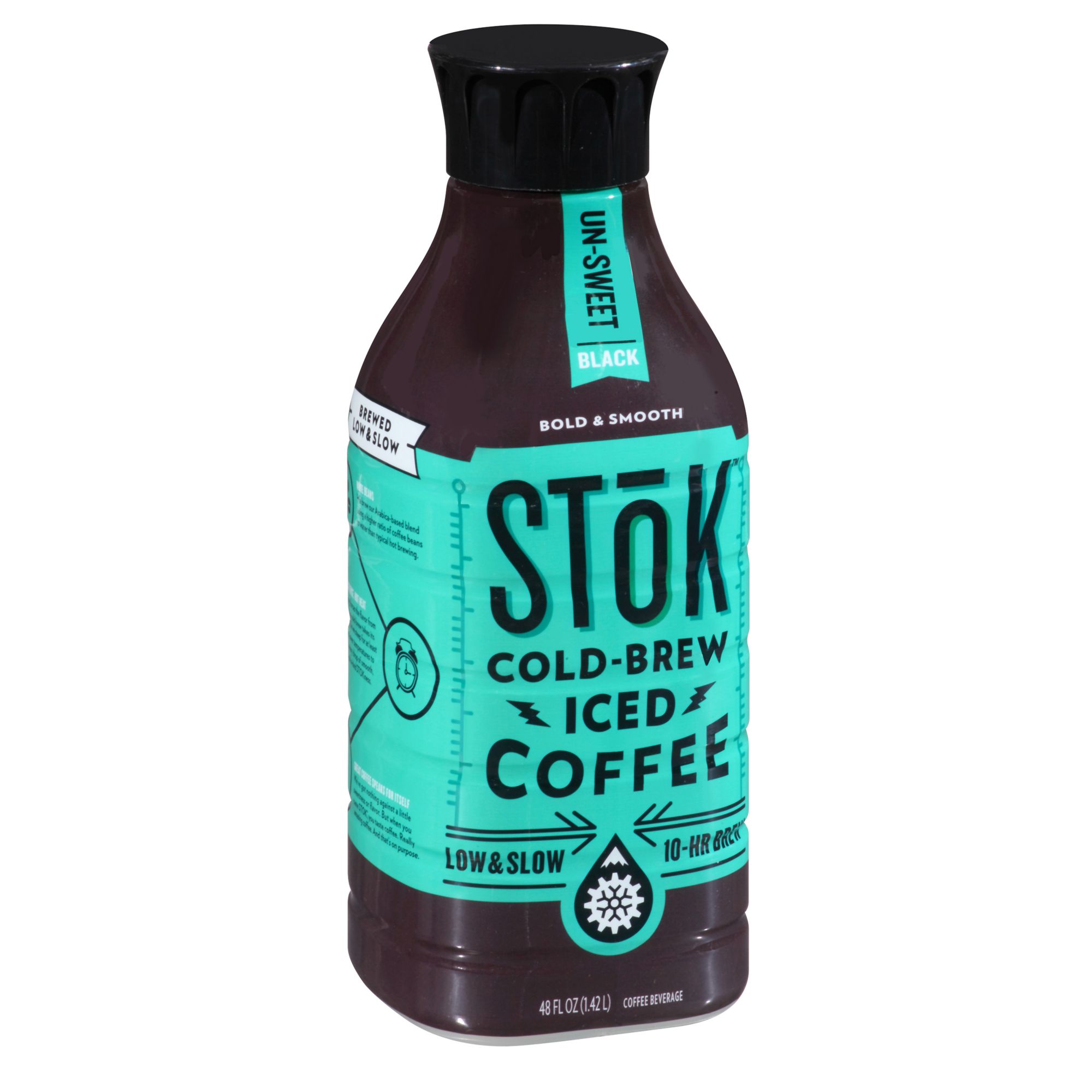 Stok Un-Sweet Black Cold-Brew Iced Coffee, 48 fl. oz.