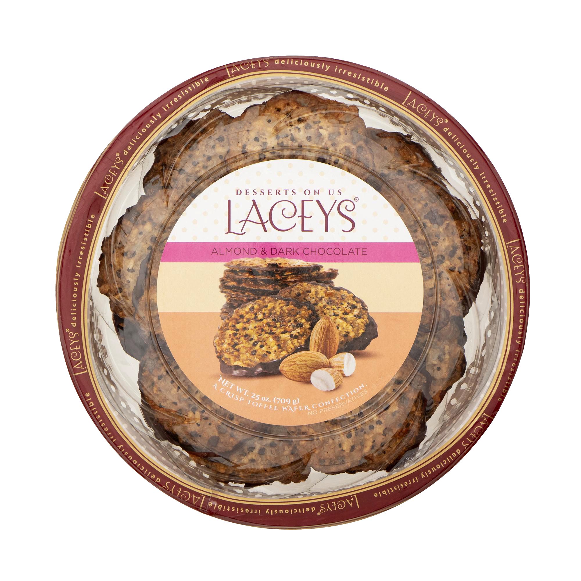 Laceys Almond and Dark Chocolate Cookies, 25 oz.