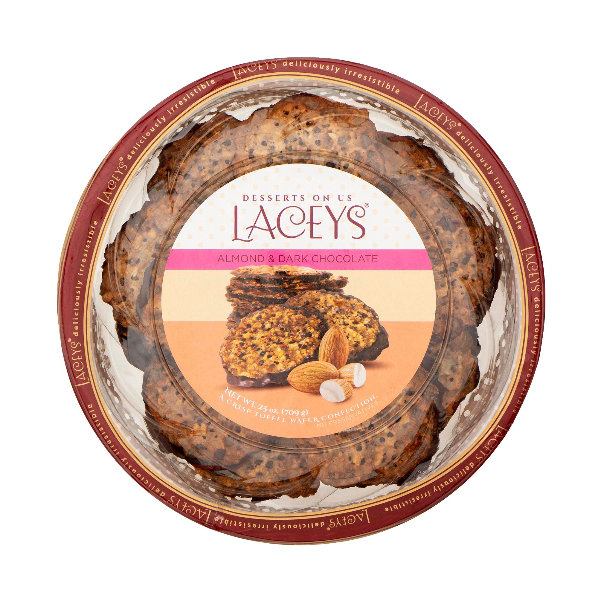 Laceys Almond and Dark Chocolate Cookies, 25 oz.