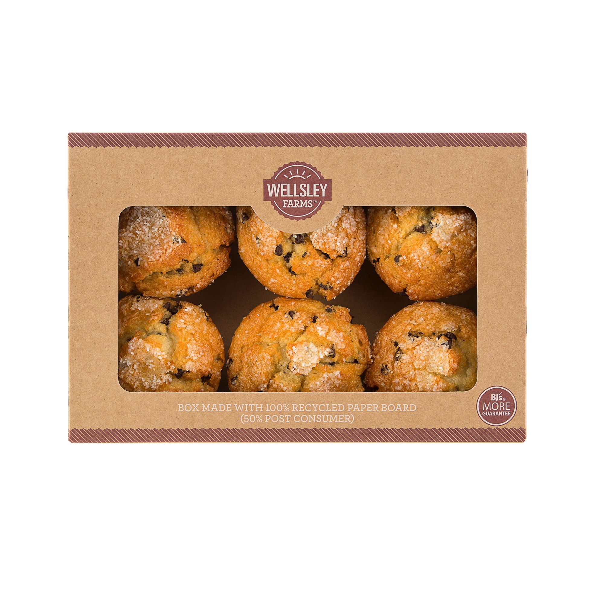 Wellsley Farms Chocolate Chip Muffins, 6 ct./6 oz.