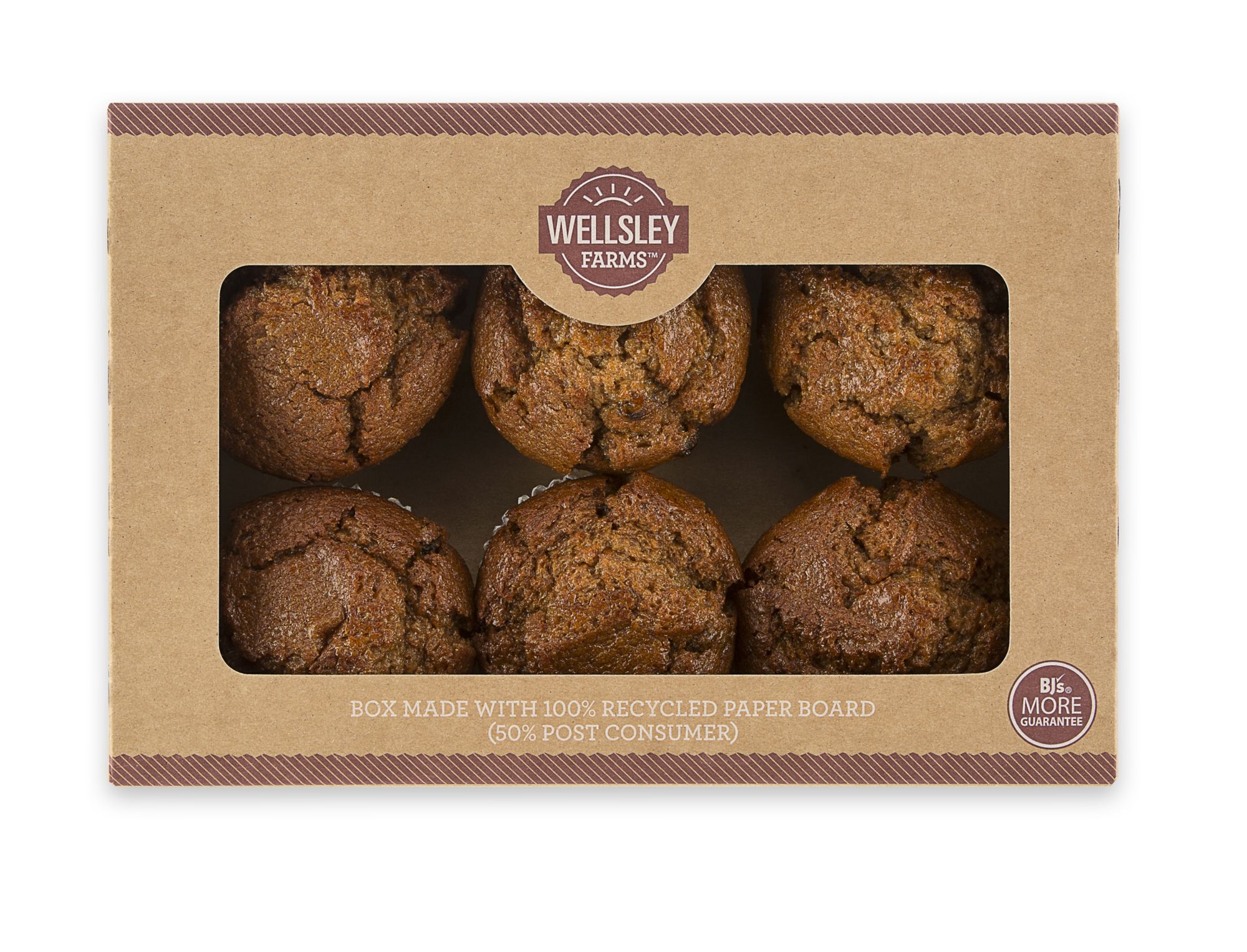 Wellsley Farms Raisin Bran Muffins, 6 ct./6 oz.