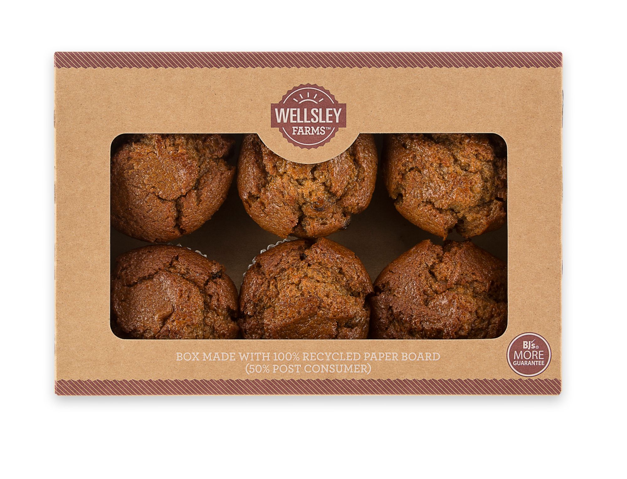 Wellsley Farms Raisin Bran Muffins, 6 ct./6 oz.