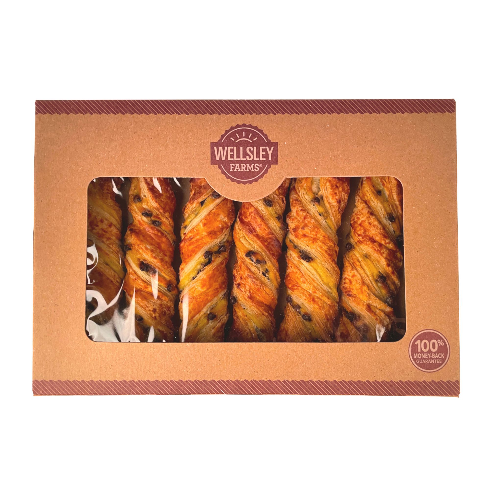 Wellsley Farms Chocolate Bavarian Twists, 6 pk.