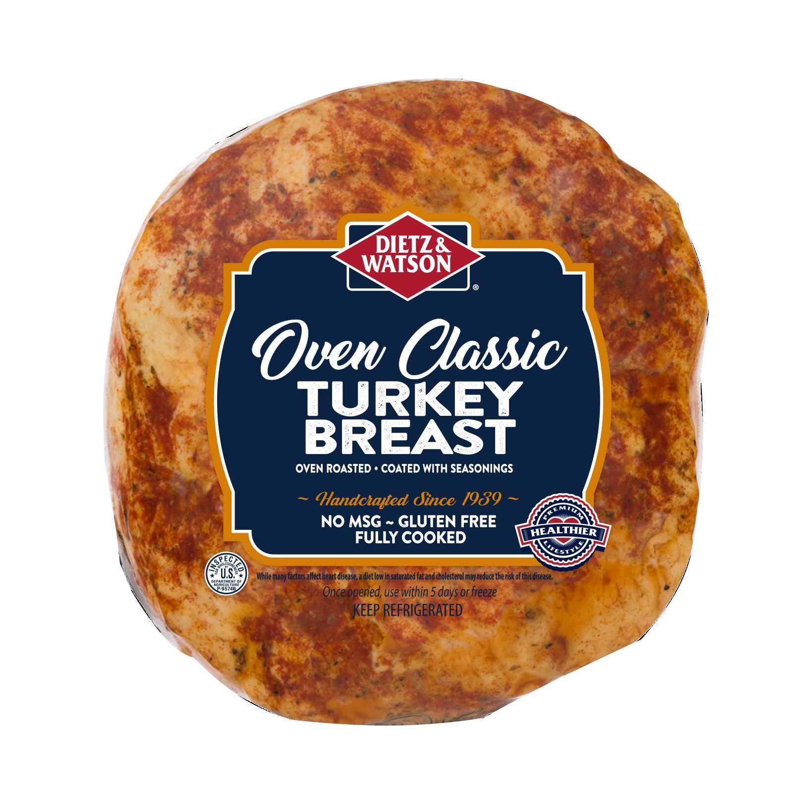 Dietz & Watson Oven Classic Turkey Breast, 0.75-1.5 lbs.