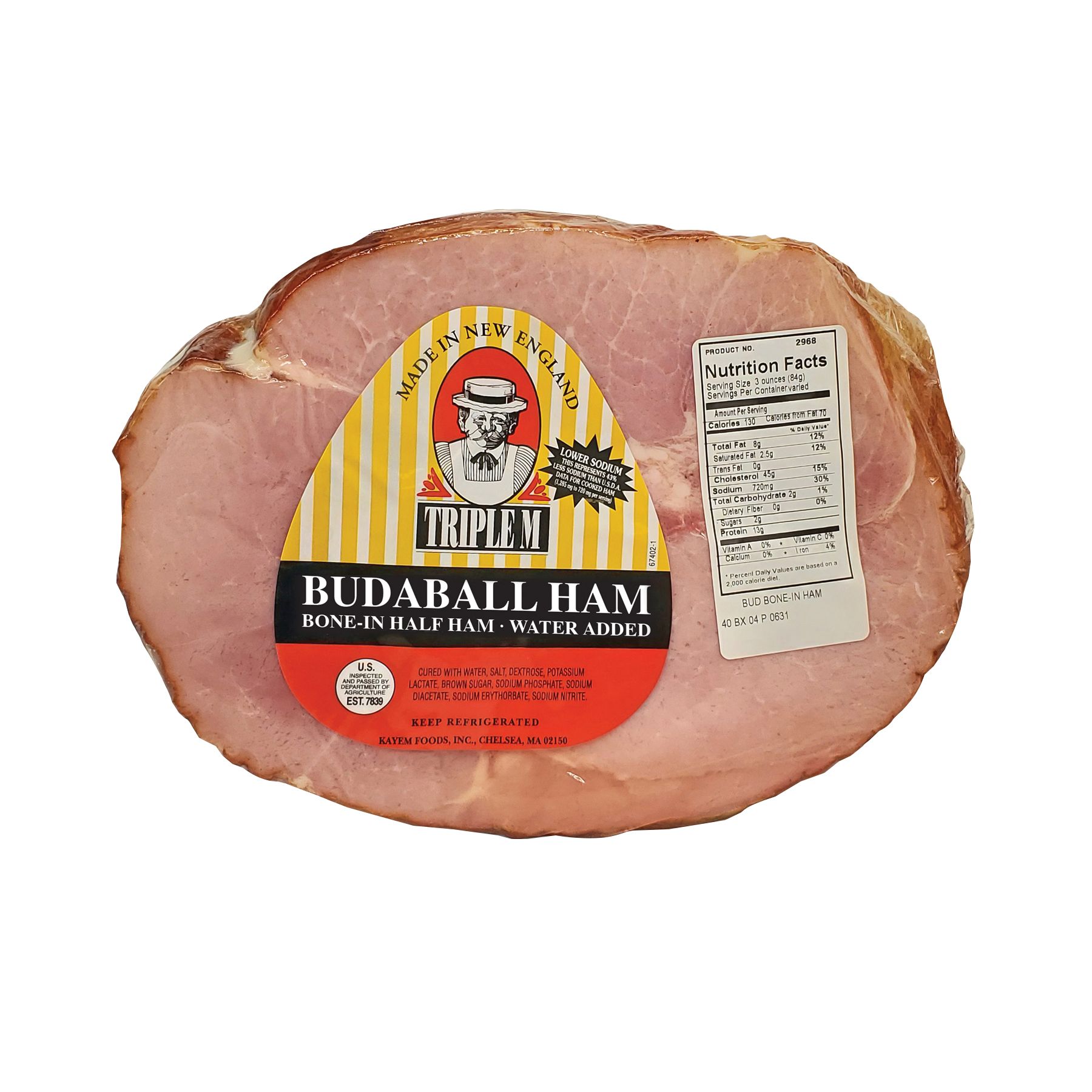 Triple M Buddaball Skinless Shankless 1/2 Ham | BJ's Wholesale Club