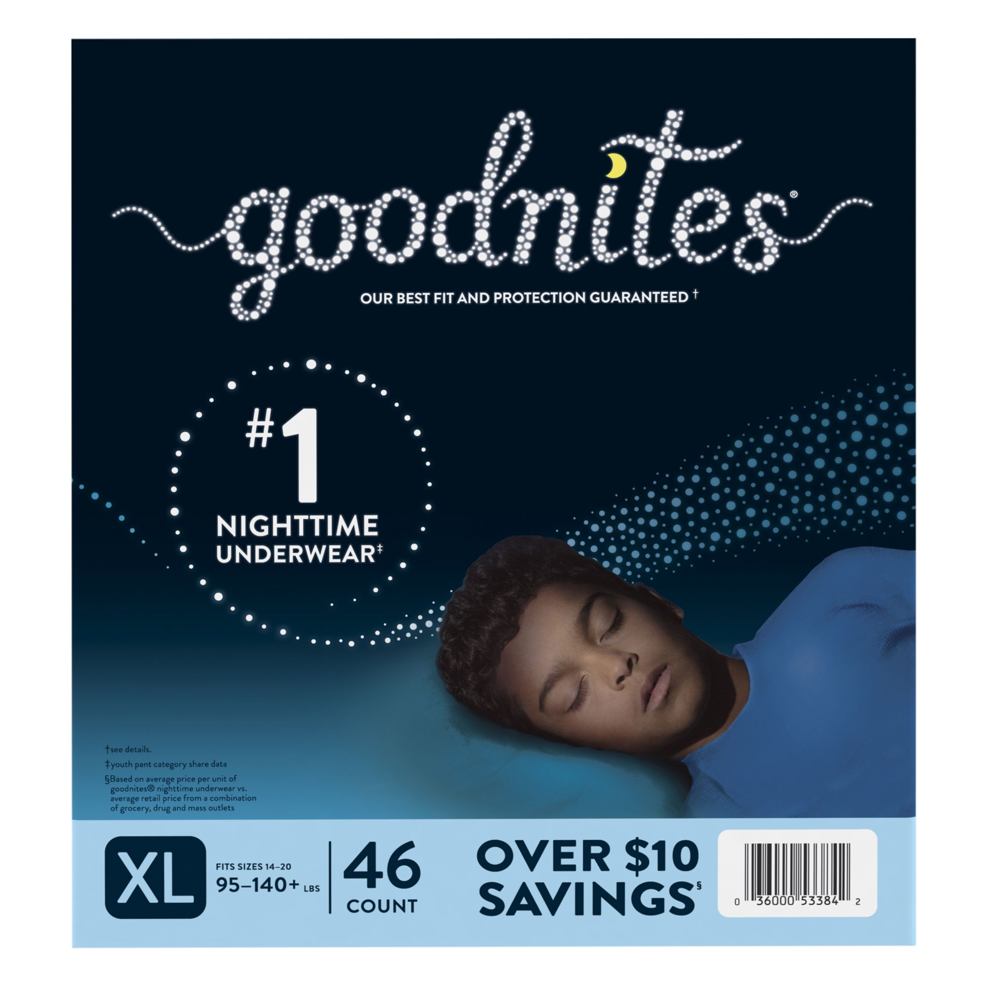 Goodnites Nighttime Underwear, Girls Sizes S/M - XL