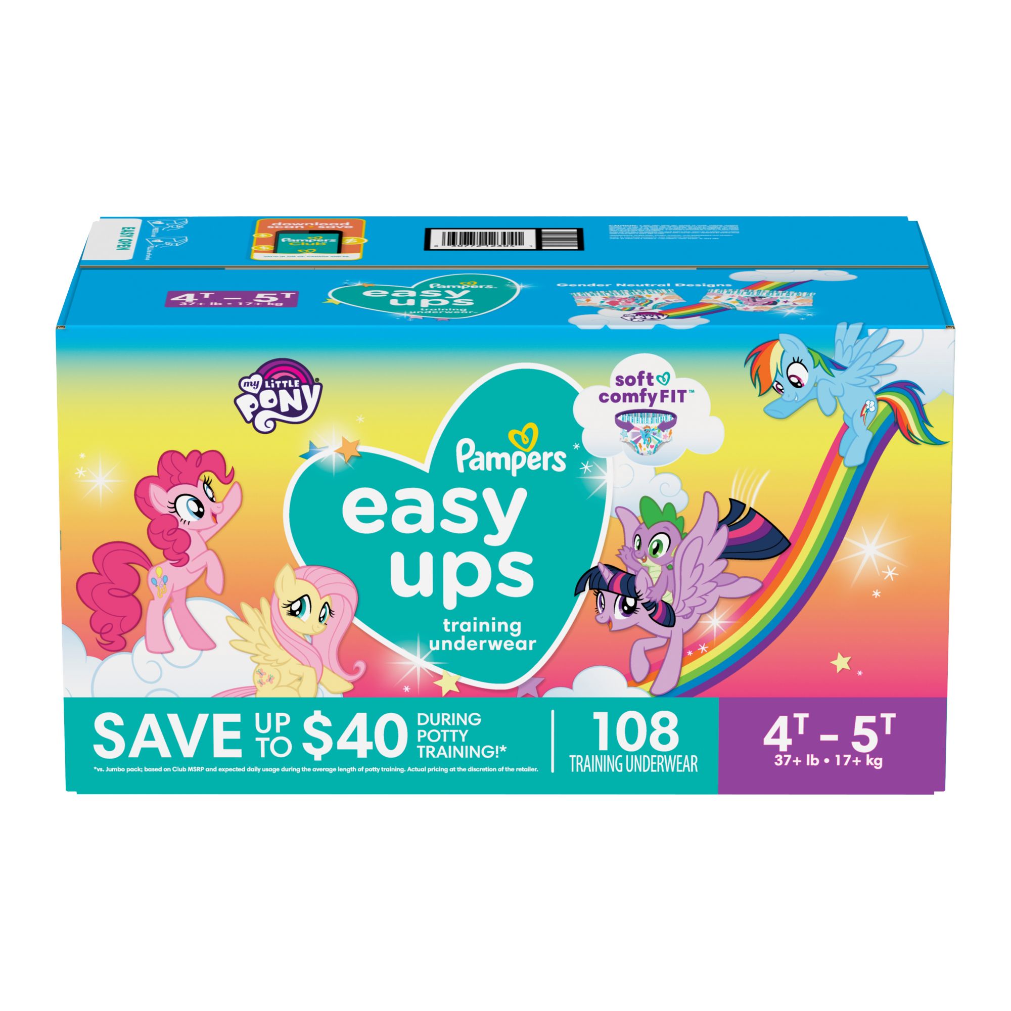 Save on Pampers Easy Ups 4T-5T Training Underwear Girls 37+ lbs Order  Online Delivery