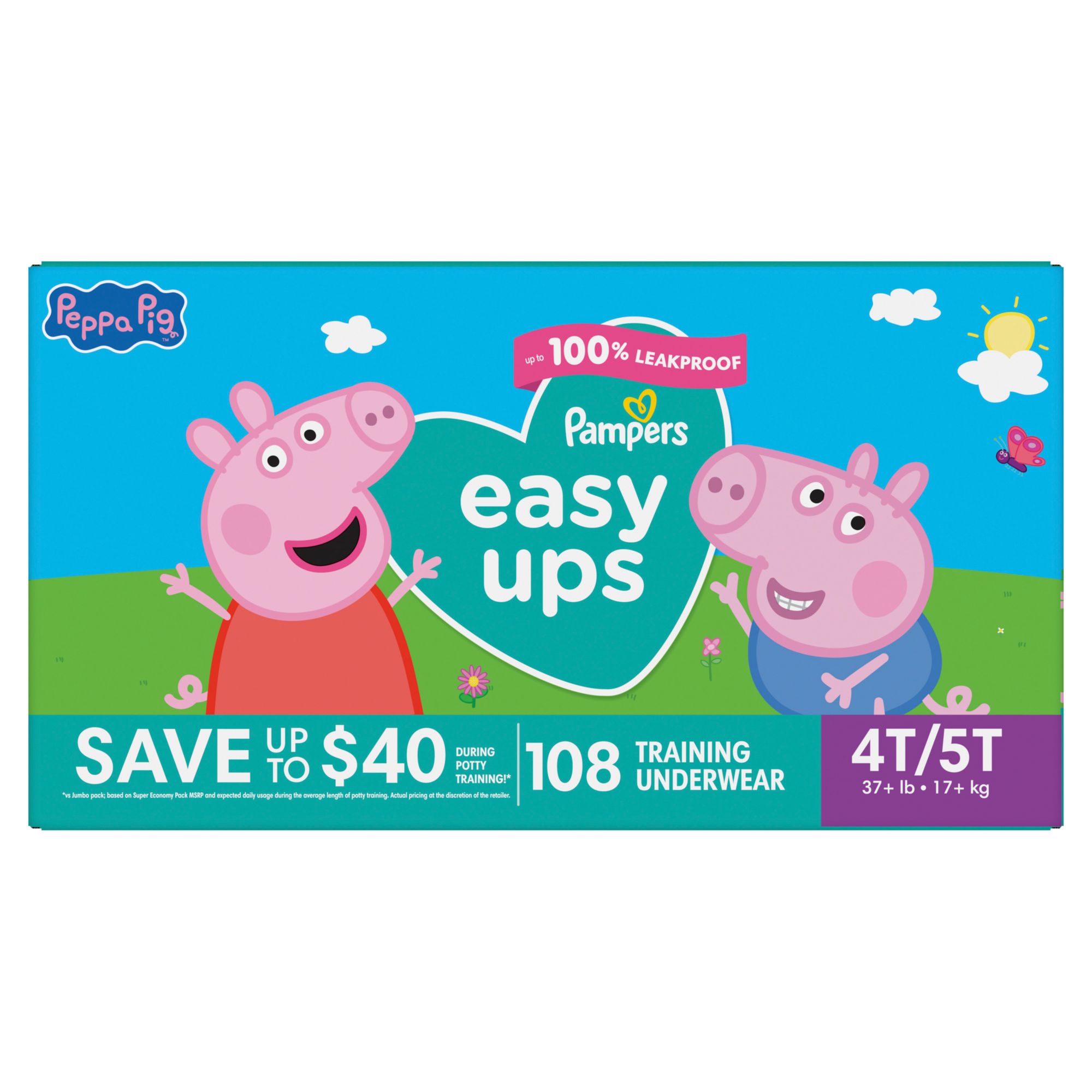 Save on Pampers Easy Ups 4T-5T Training Underwear Girls 37+ lbs Order  Online Delivery