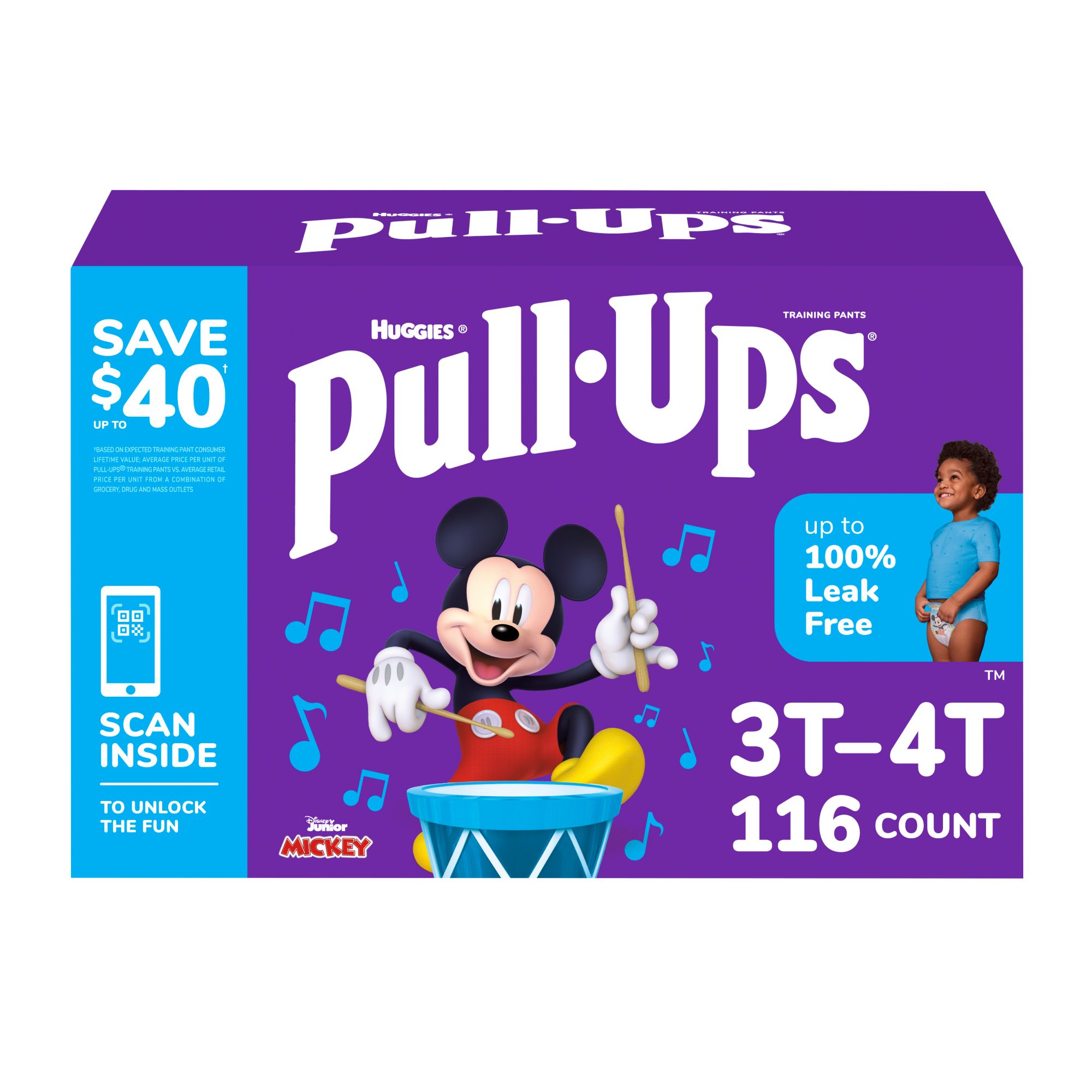 Huggies Pull-ups Training Pants, 3T-4T, Boys, Disney Mi…