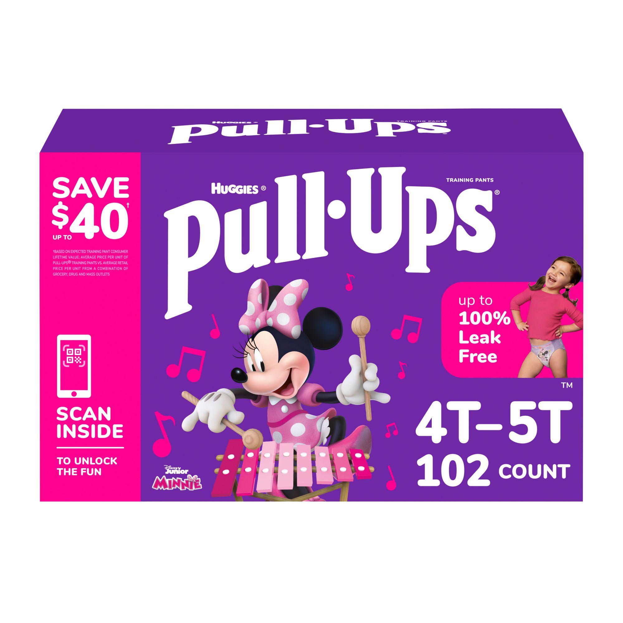Huggies Pull Ups Learning Designs *Boys* Size 5T-6T *SAMPLE* of
