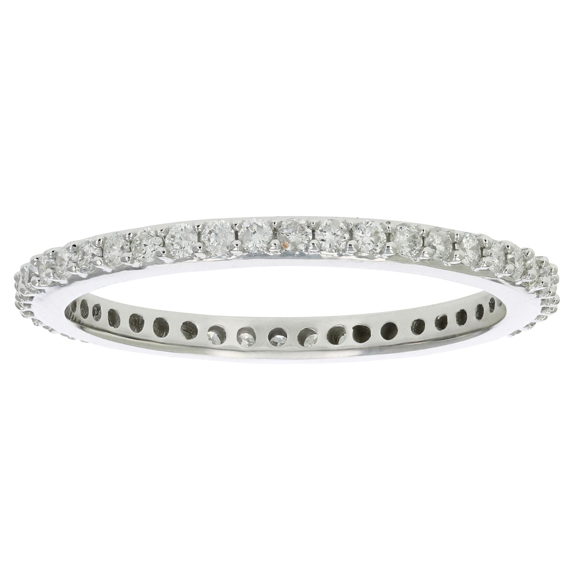 Amairah .50 ct. t.w. Diamond Eternity Ring in 14k White Gold