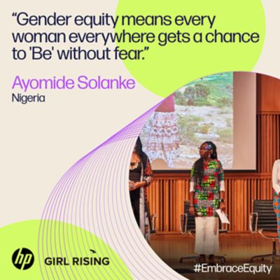 From classrooms in Nigeria, to forests in Brazil, and the frontlines in  Ukraine -- meet the women who #EmbraceEquity