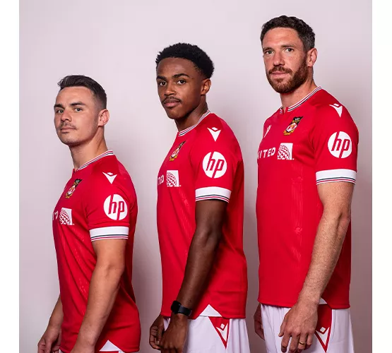 Starting from the 2023-’24 season, fans can find the HP logo on the sleeve of Wrexham AFC matchday shirts. 