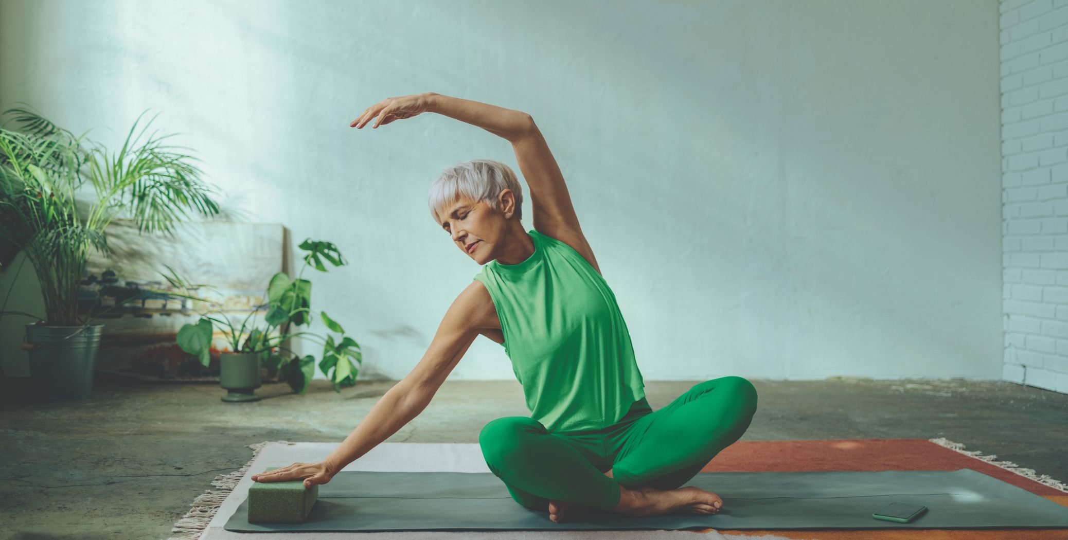 Woman doing yoga