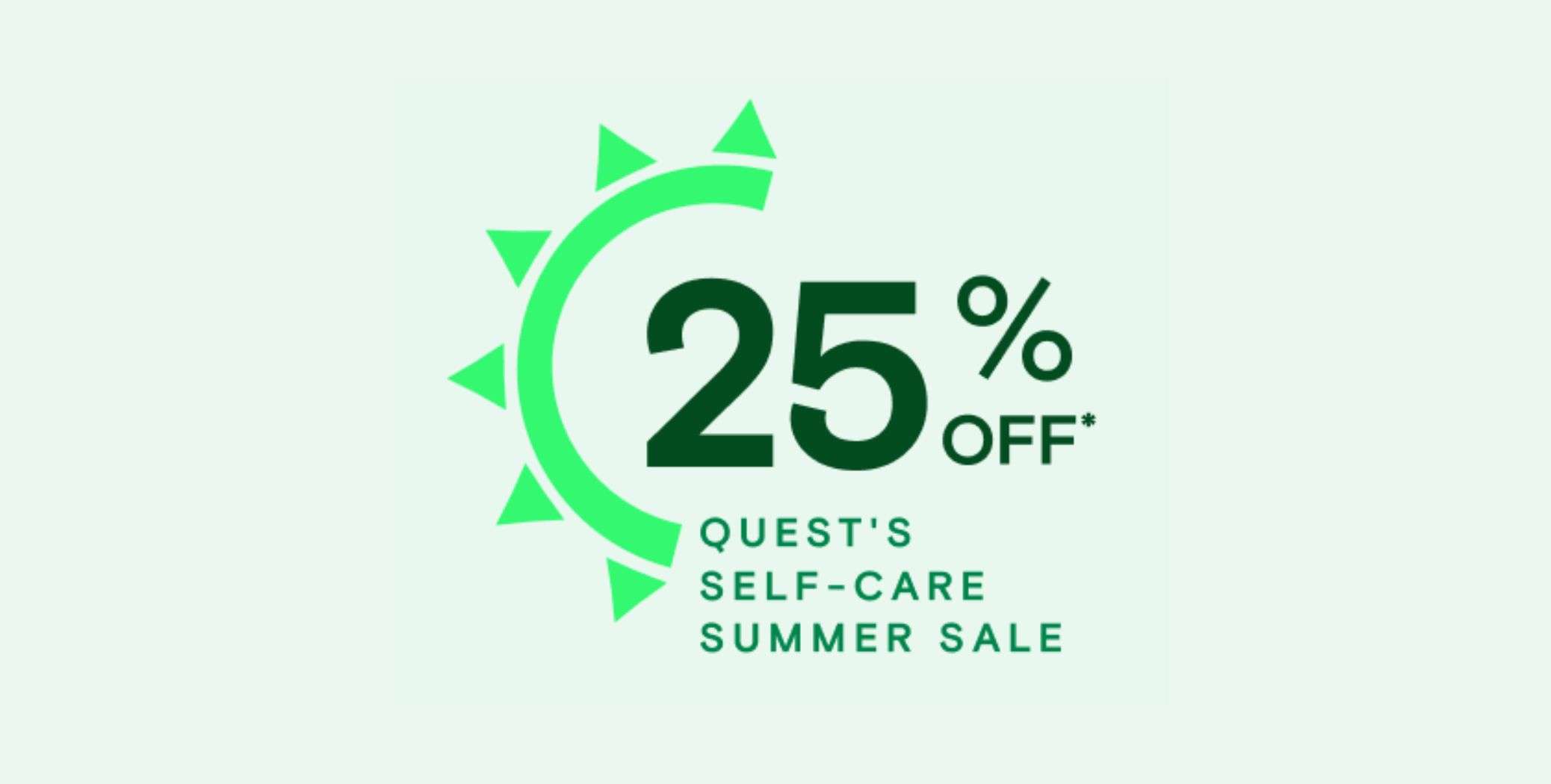 25% off at home tests- Summer sale