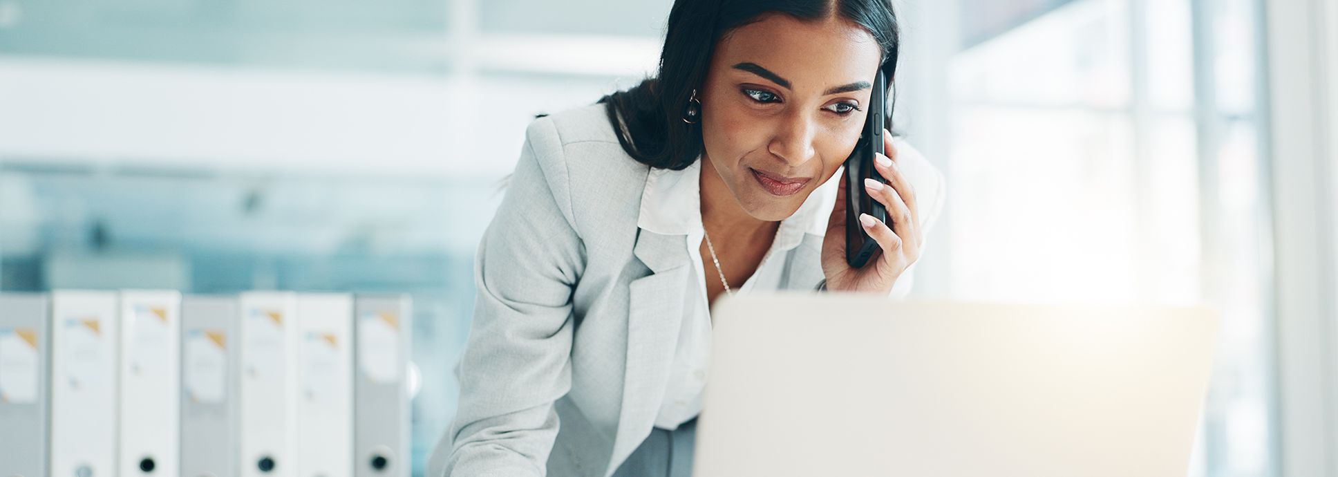 Business woman working in the office