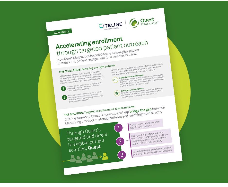Accelerating enrollment through targeted patient outreach