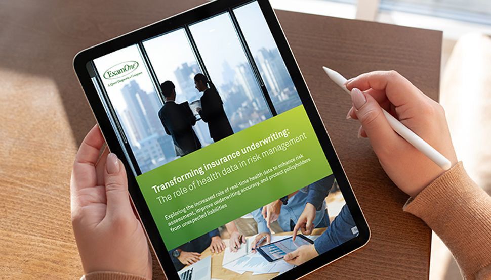 Photo of white paper on tablet 