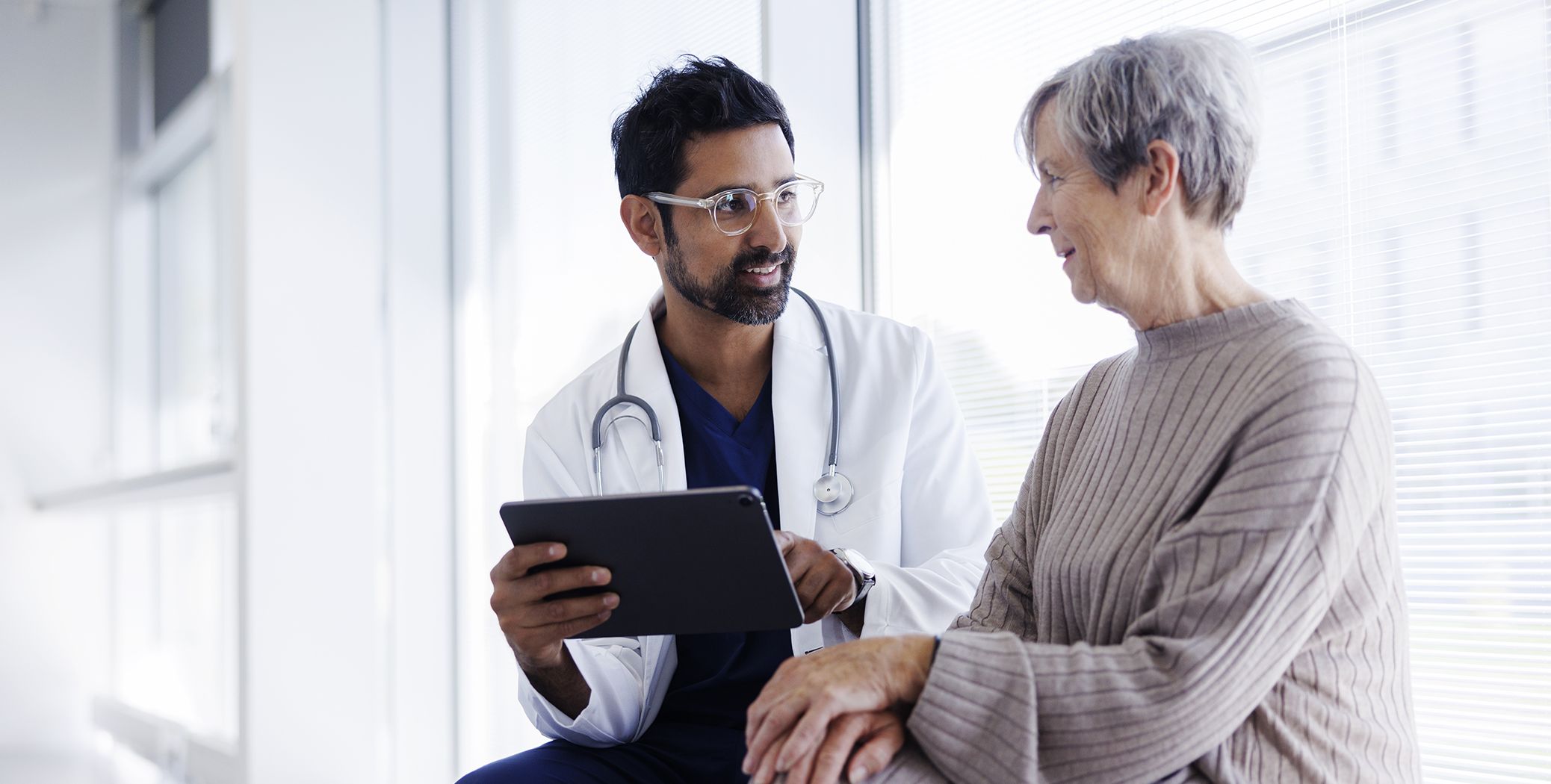 Doctor discussing with patient
