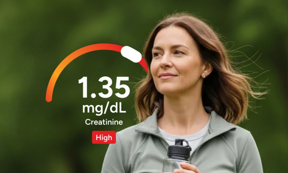 woman holding water bottle