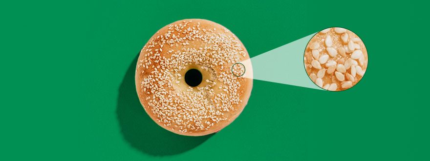 Sesame bagel header