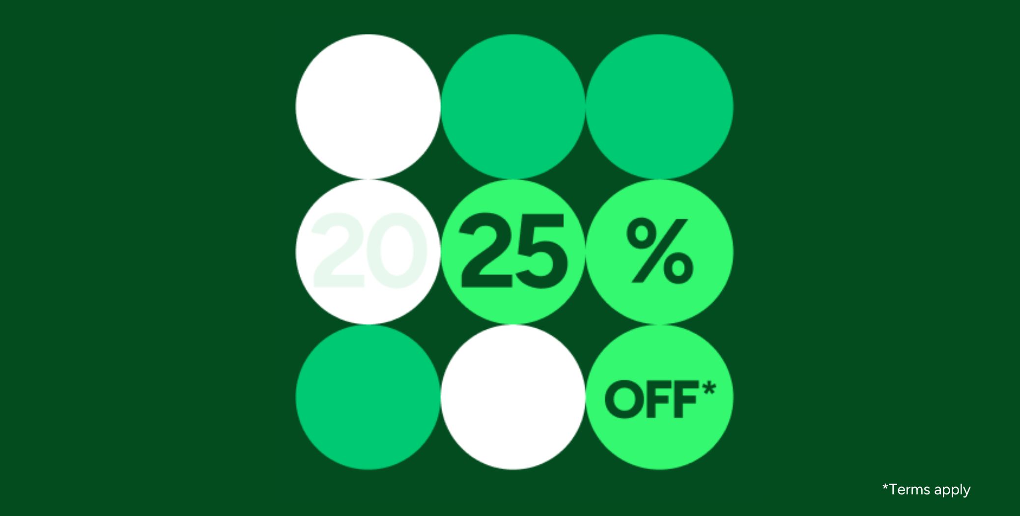 25% off promo