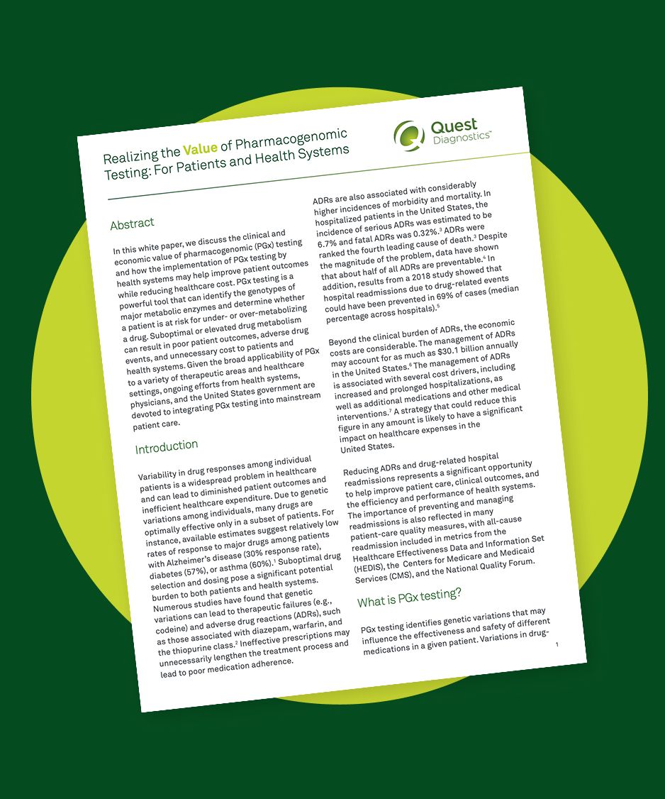 Thumbnail image of Pharmacogenomics white paper