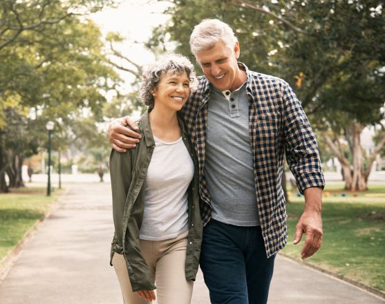 Couple walking