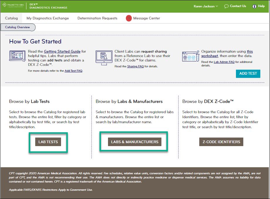 quest diagnostics test codes